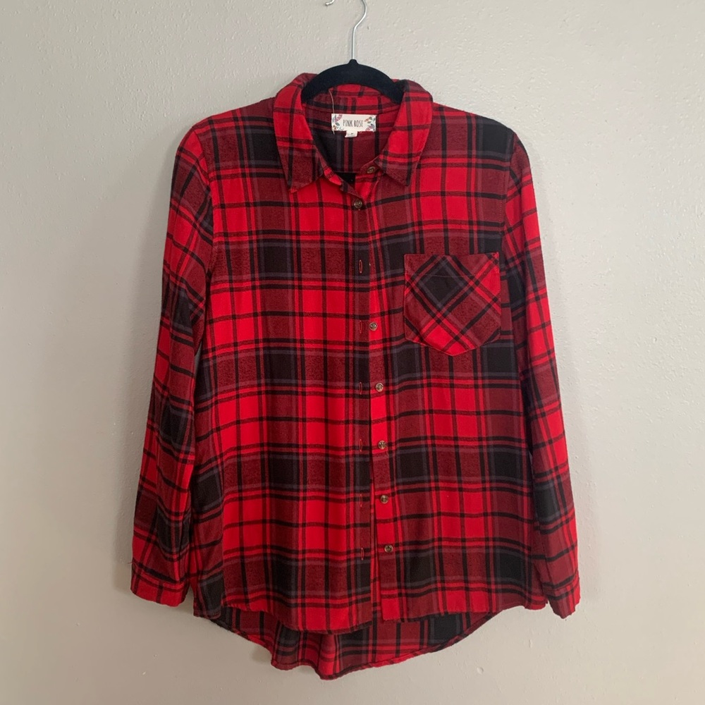 Women’s Lightweight Plaid Long Sleeve Shirt